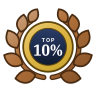 Top 10% seller badge (bronze)